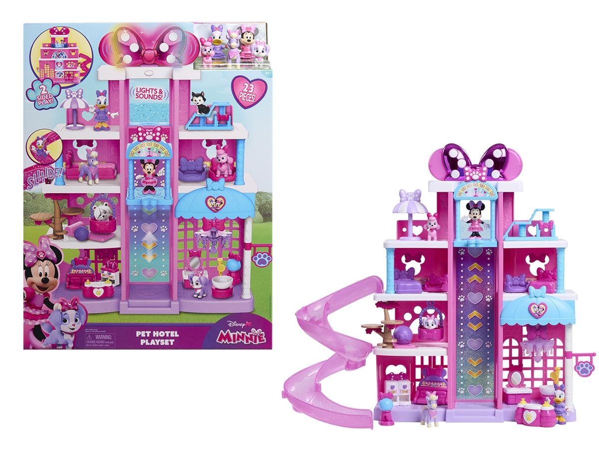 Minnie Mouse set gioco con personaggi, pet Hotel