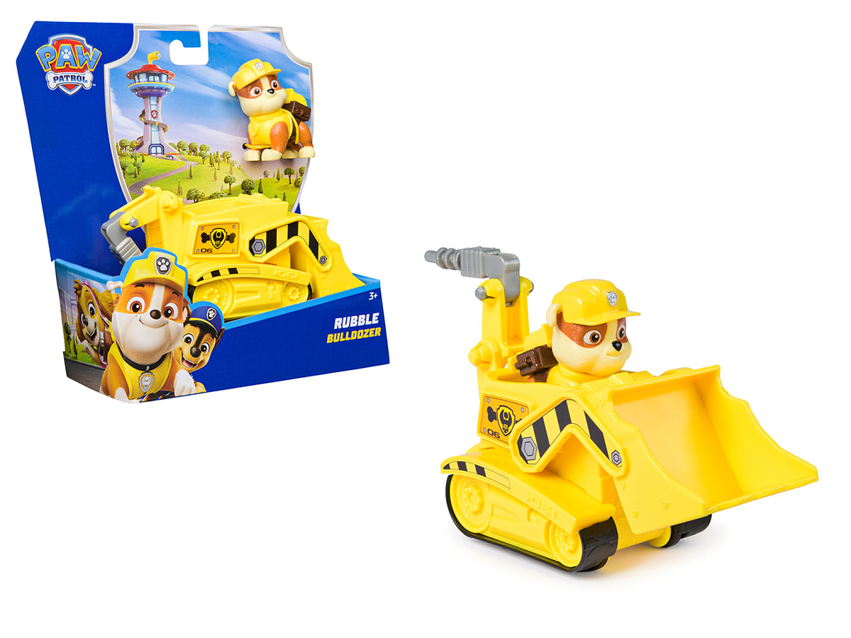 Paw patrol veicolo base rubble con personaggio $