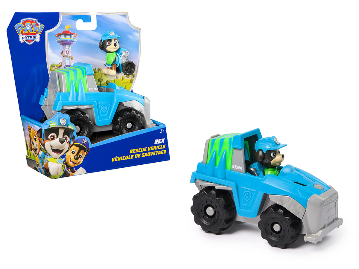 Paw patrol veicolo base rex con personaggio $