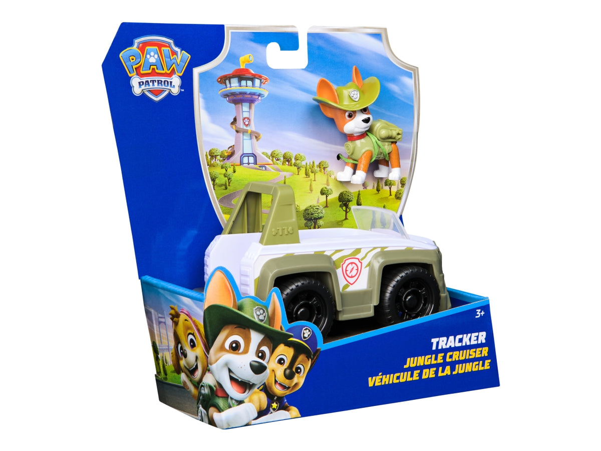 Paw patrol veicolo base tracker con personaggio $