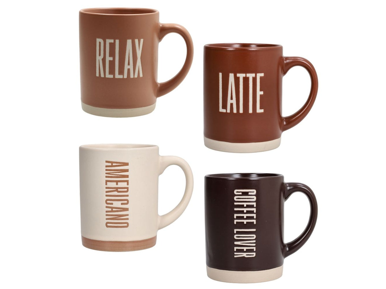 Mug cindy barista 450ml la confezione contiene 4 tazza