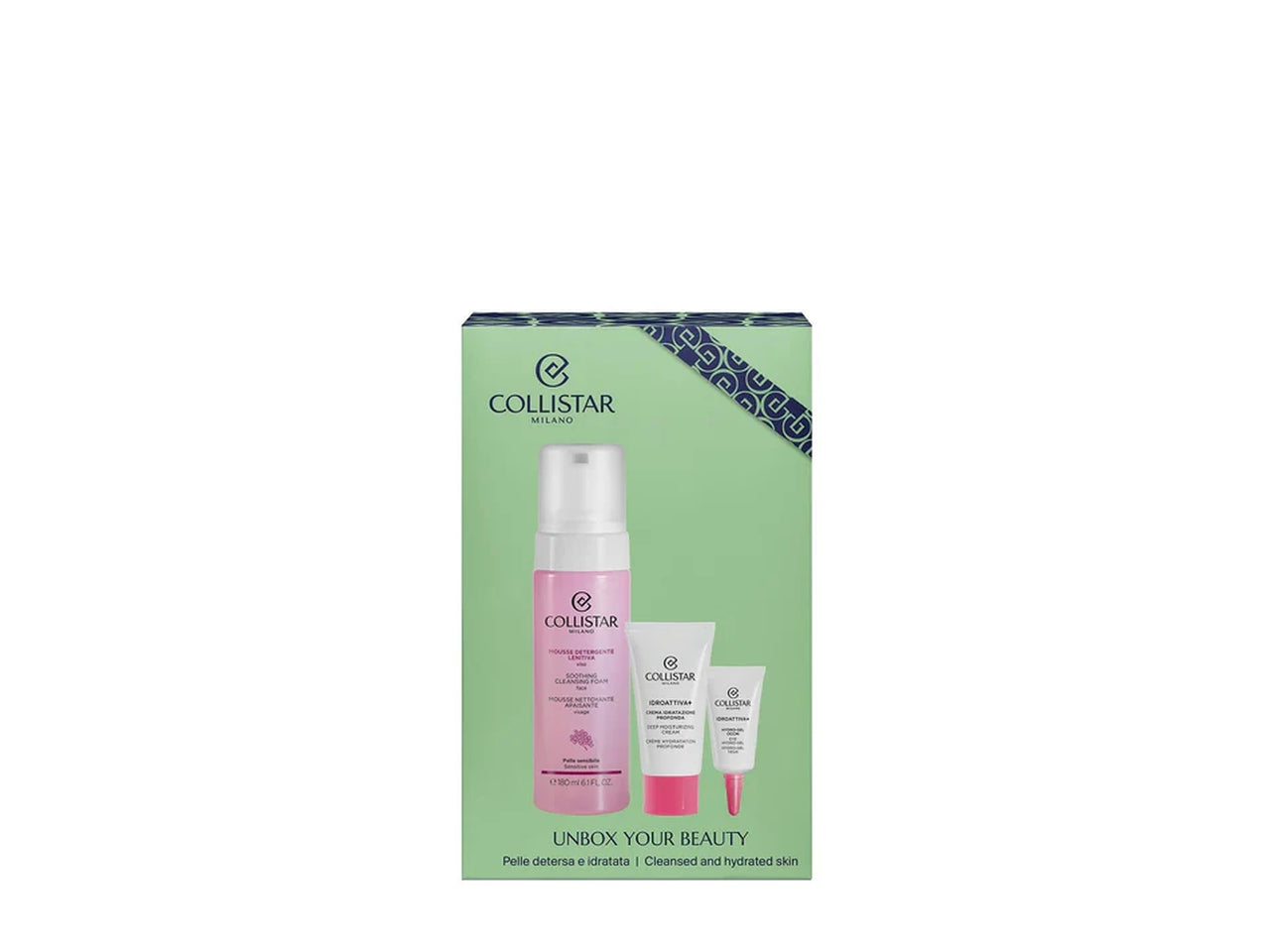 Collistar cofanetto con mousse detergente lenitiva viso 180ml $