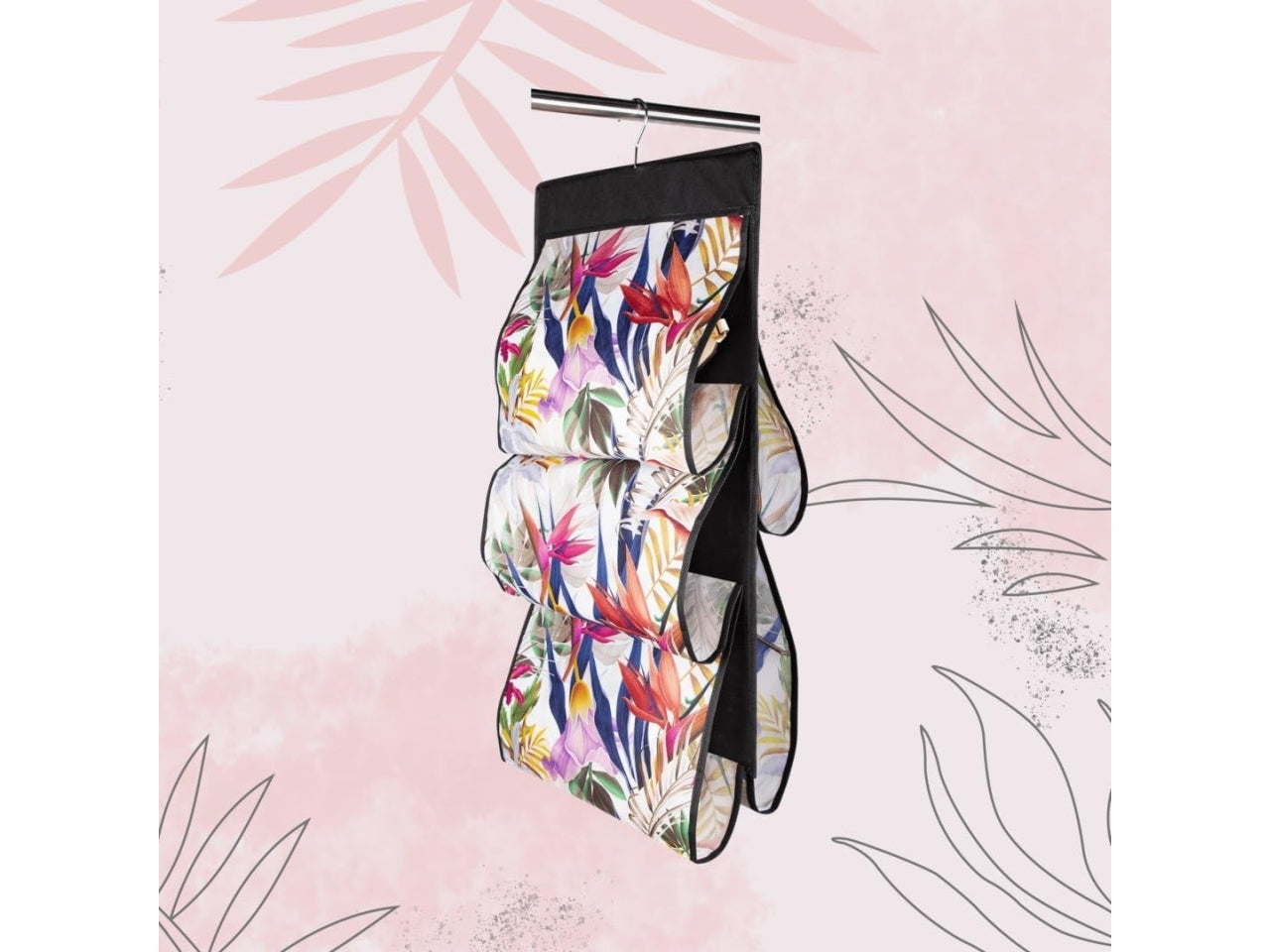 Floral beauty organizer 5 tasche 72x42cm