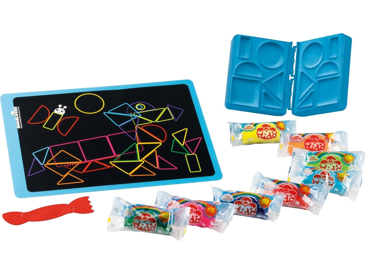 Pasta modellabile Didò Blocks Bassotto con maxiformina e baby tablet stampato