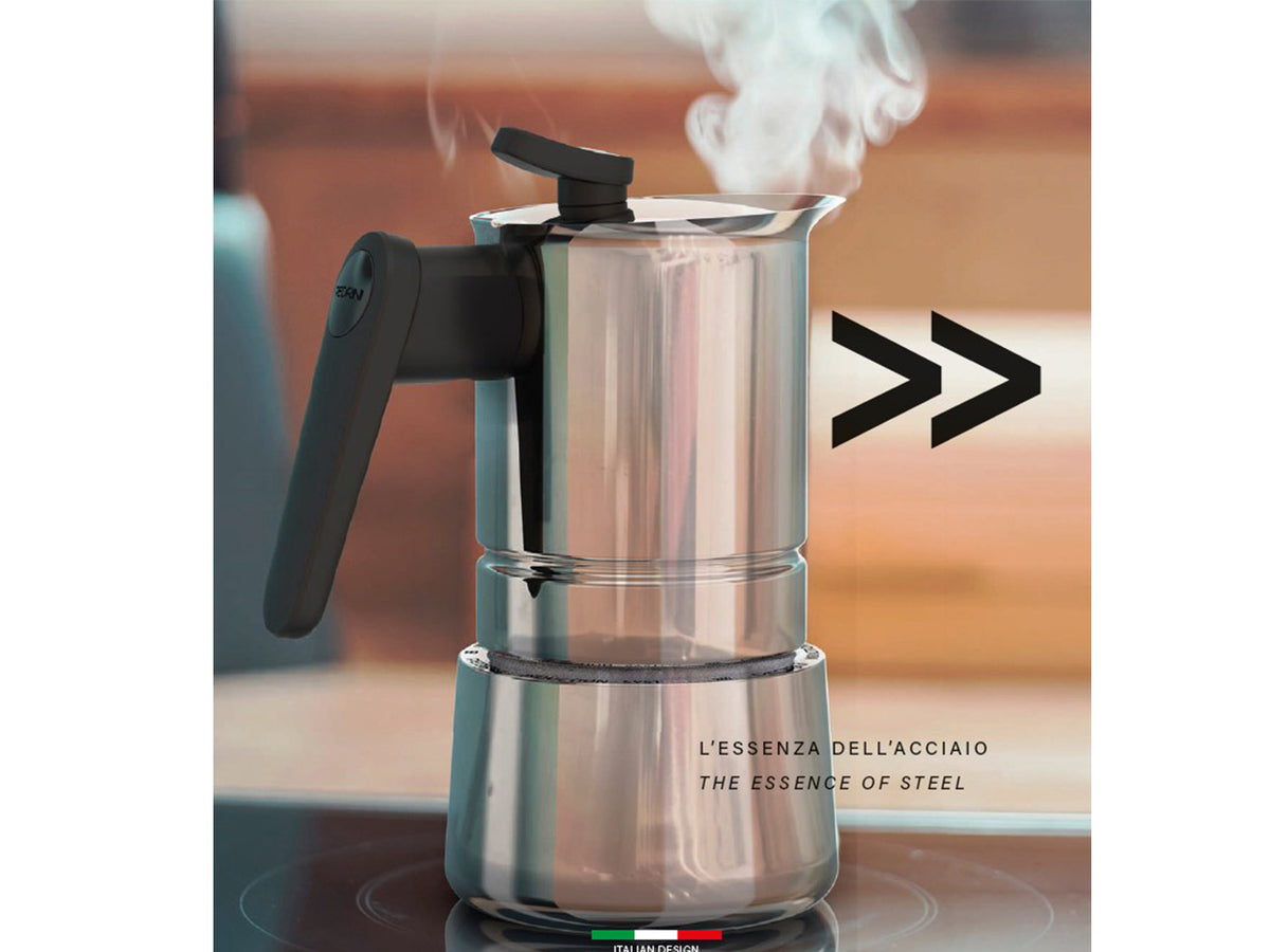 Caffettiera 4 tazza acciaio