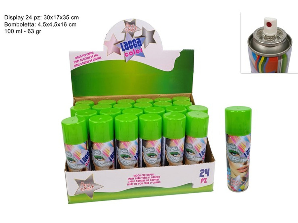 Lacca per capelli spray 100ml verde