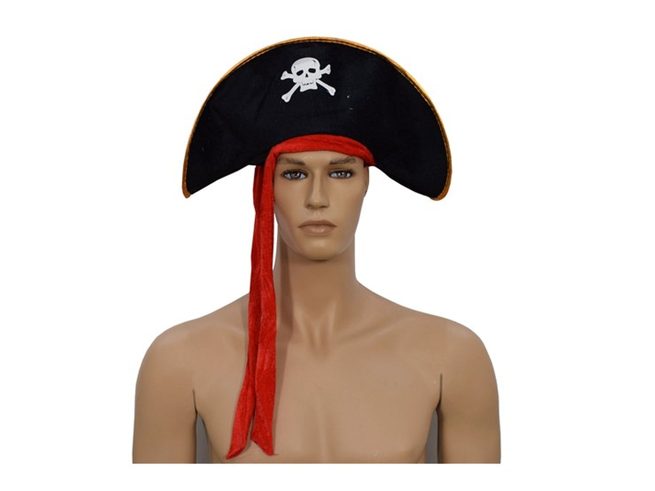 Cappello pirata con fascia rossa