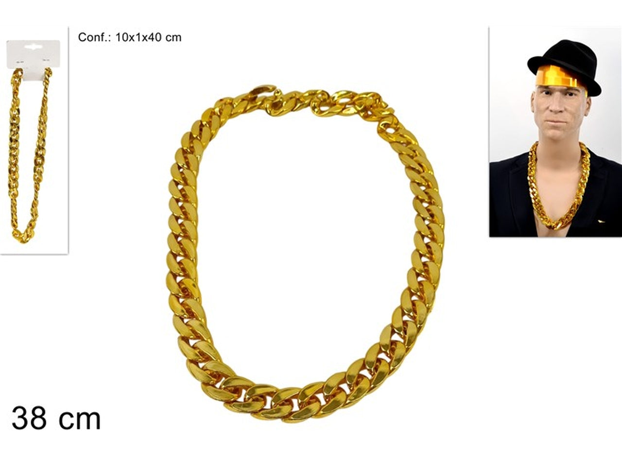 Collana rapper oro