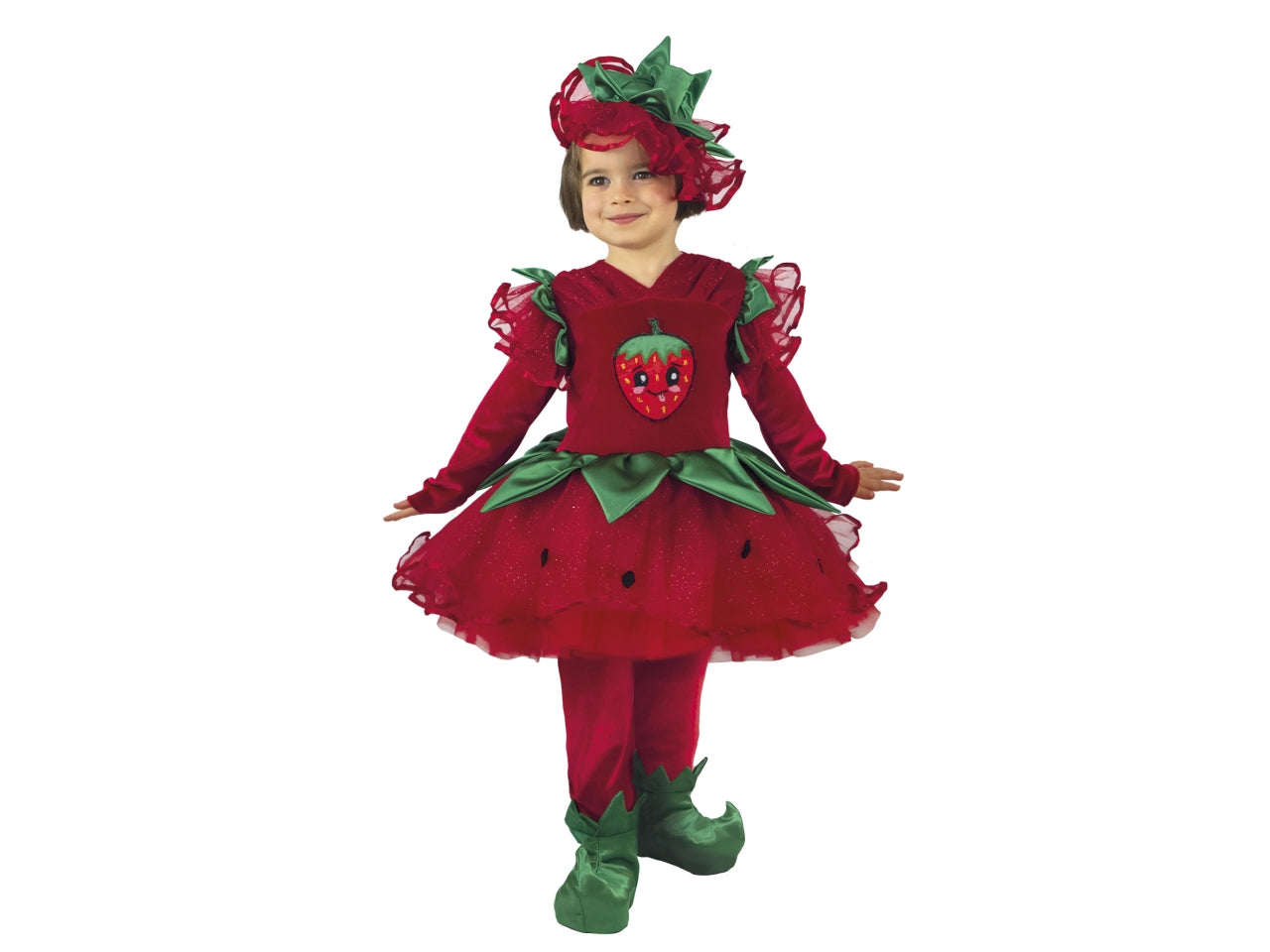 Costume Fragoletta Baby taglia 1/2 anni