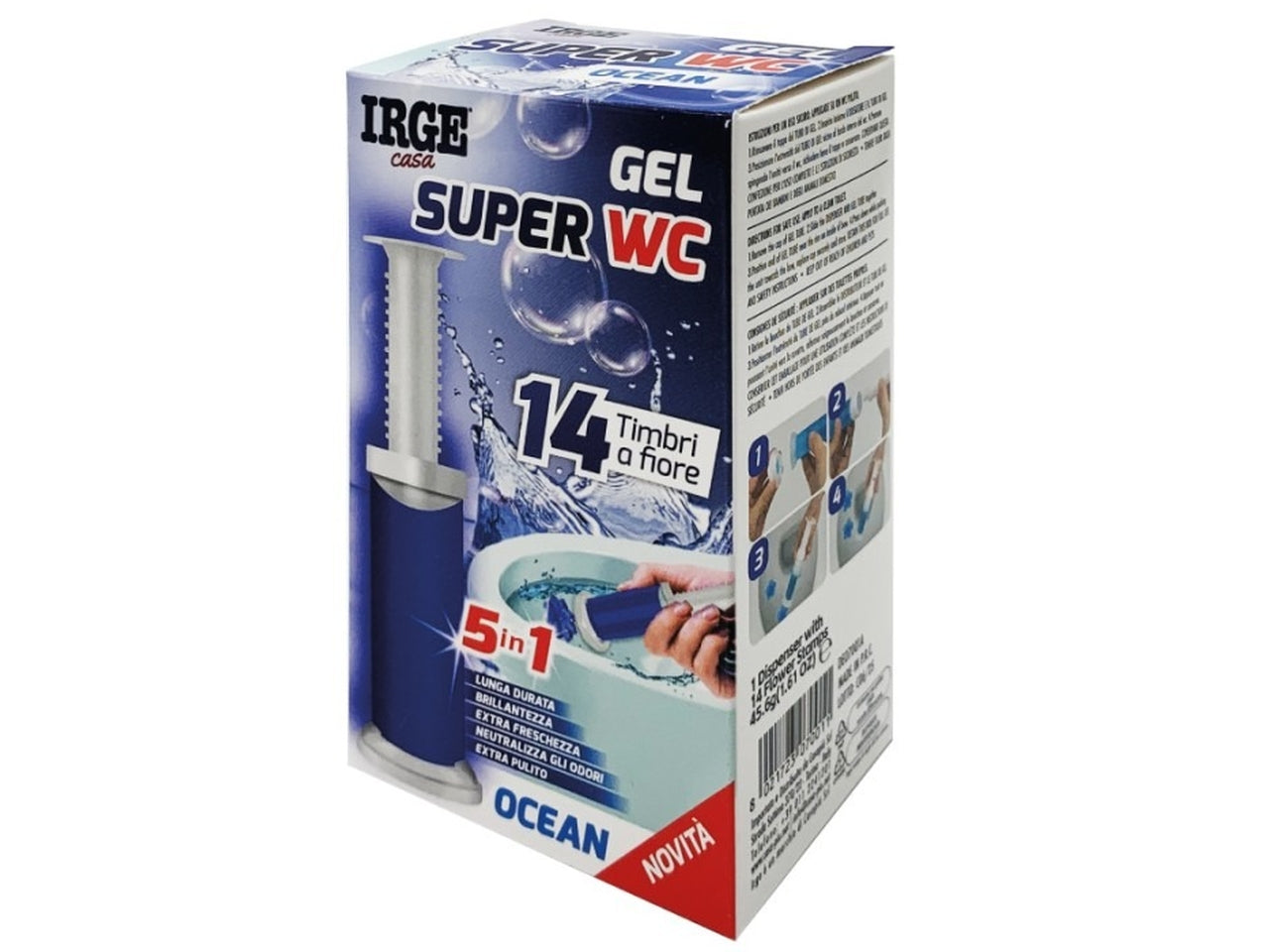 Deo wc gel 14 stampi profumazione ocean