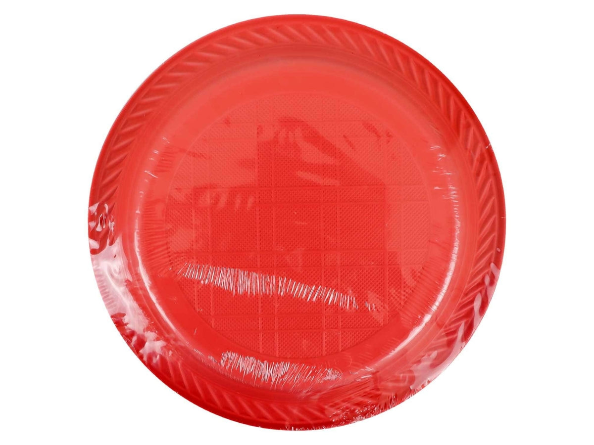 Piatti paif di colore rosso la confezione contiene 15 pezzi