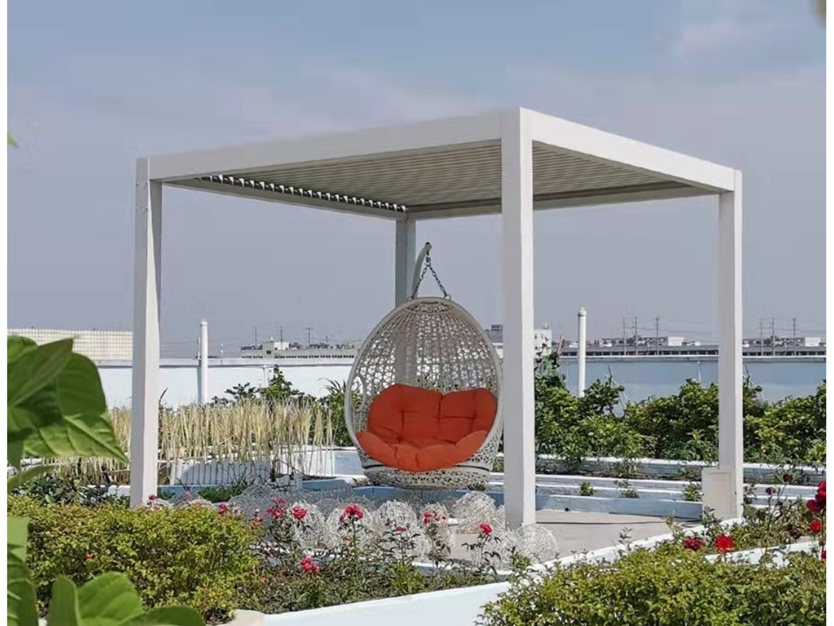 Pergola Bioclimatic alluminio 4x4x2,50cm bianca