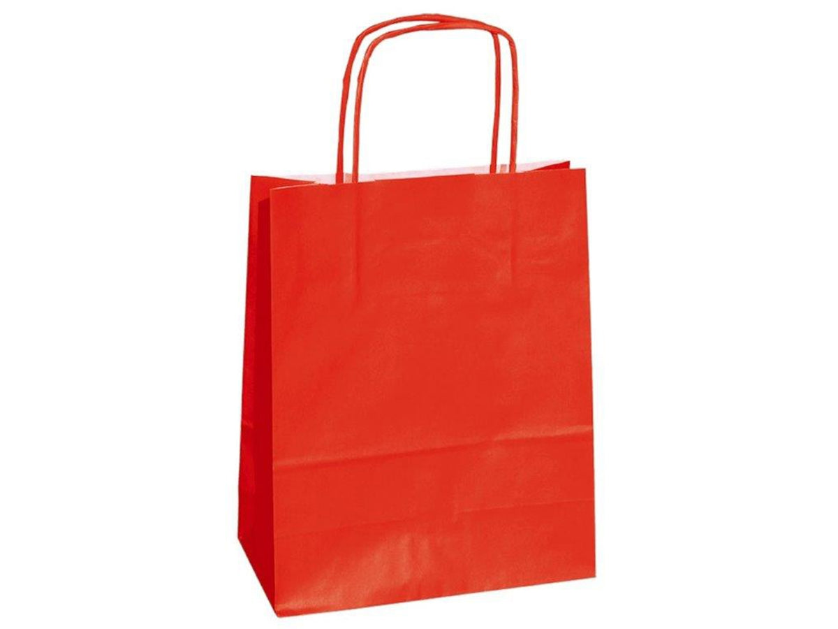 Busta cordino twisted red 14x9x21cm
