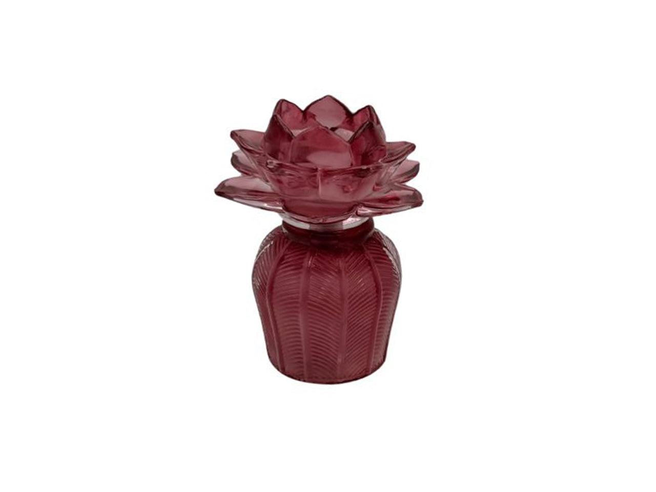 Lume led fiore di loto 11,9x10,40x15cm magenta