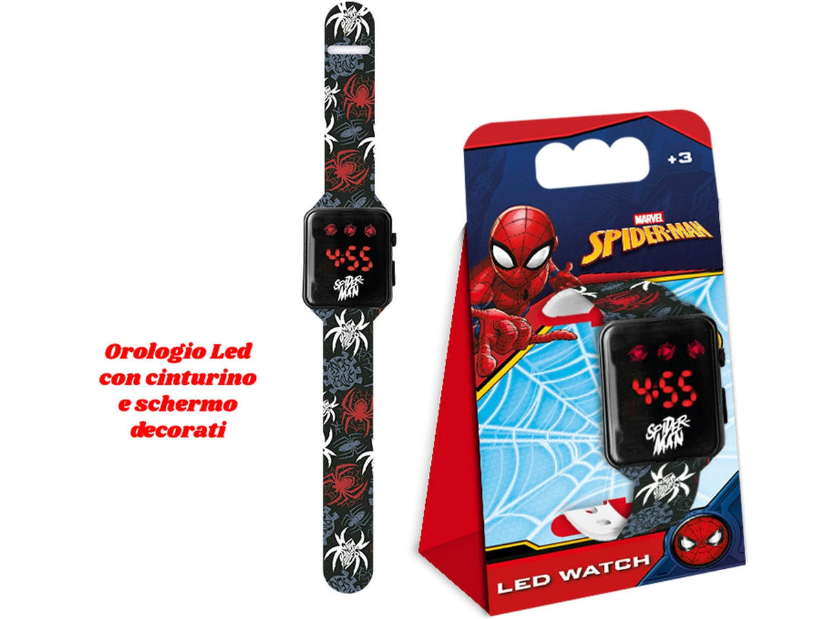 Spiderman orologio digitale con led lampeggianti