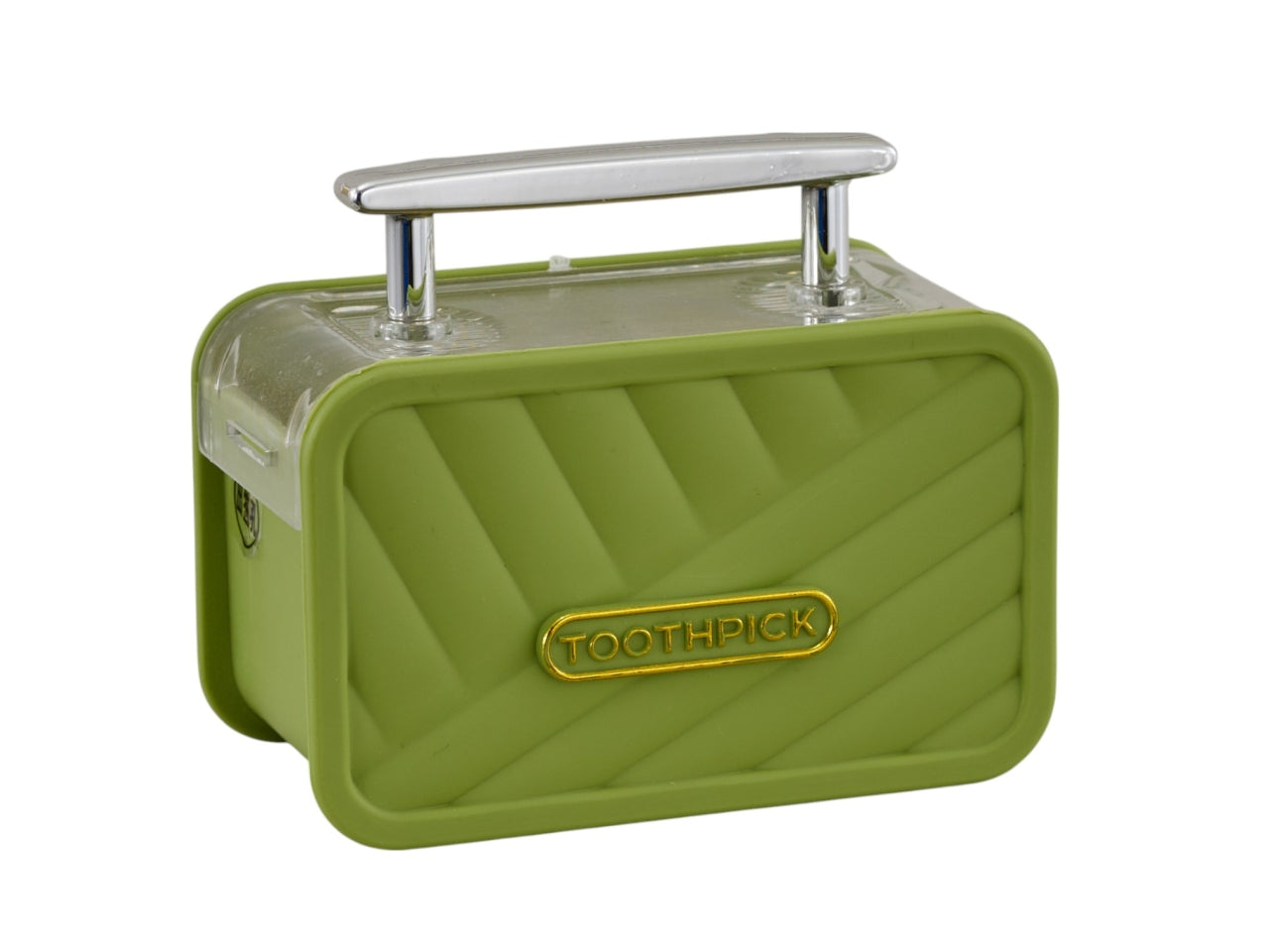 Porta stuzzicadenti valigia verde 7.5X5X3.5cm