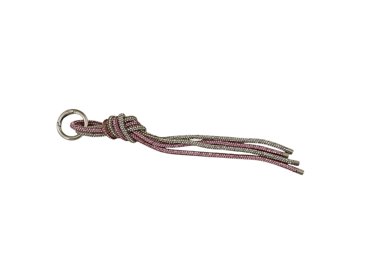 Laccio strass intrecciato 17cm rosa