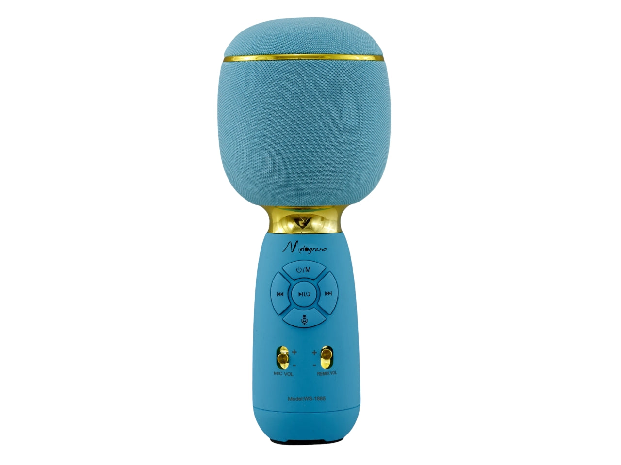 Microfono cassa bluetooth celeste