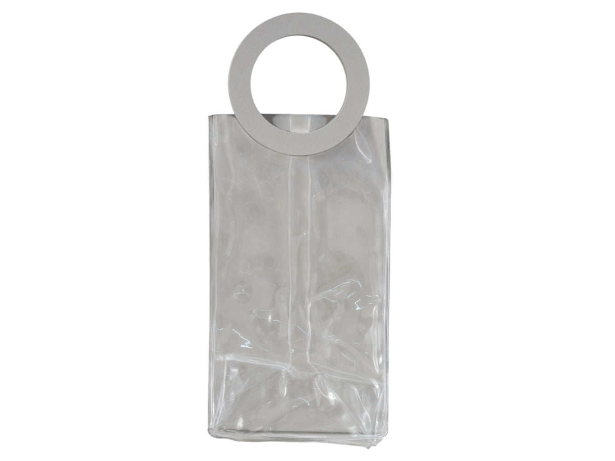 Busta con manico tondo 7x14cm bianco