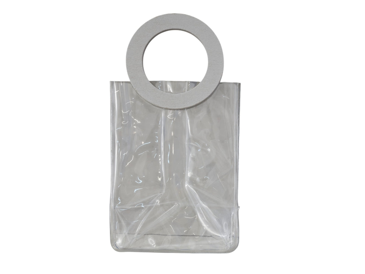 Busta con manico tondo 6x8cm bianco