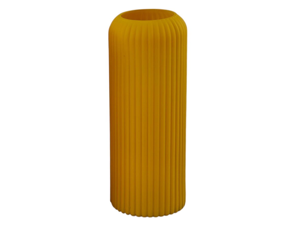 Matt vaso cilindro 10xh.25cm giallo