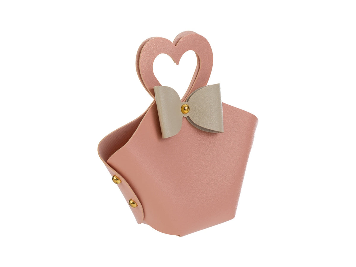 Borsetta similpelle 17x6x16cm rosa