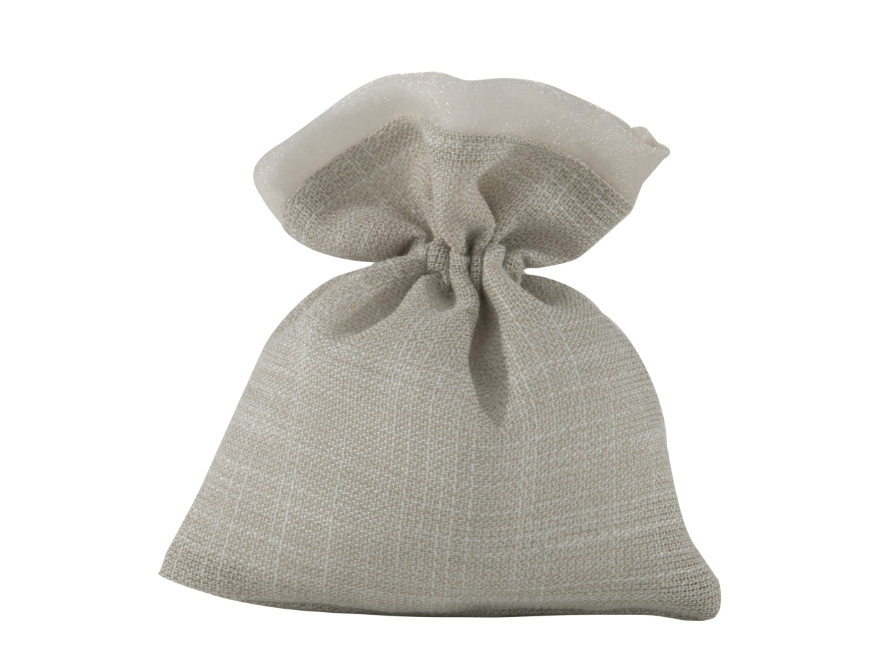 Ellisse sacchetto portaconfetti 10x12cm beige