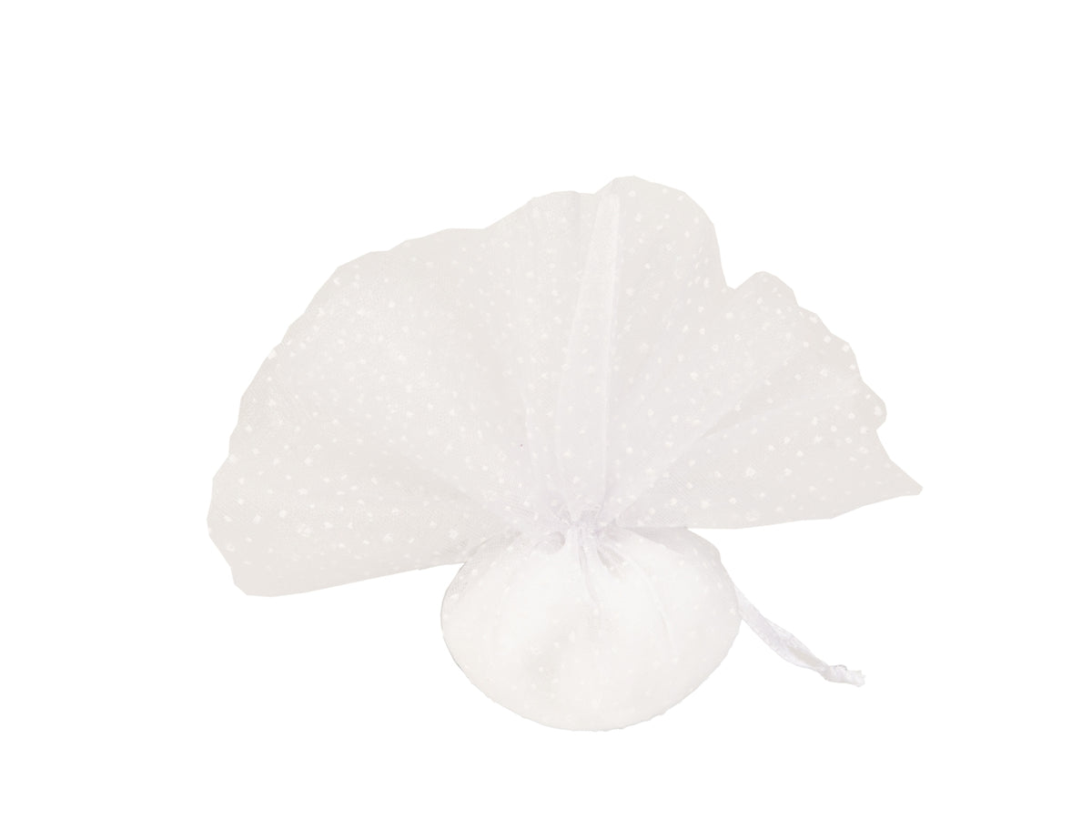 Spuma sacchetto pois 2 veli diametro 25cm bianco