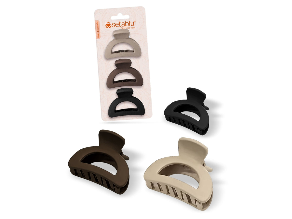 Pinza per capelli coda sirena in blister da 3 pezzi assortiti