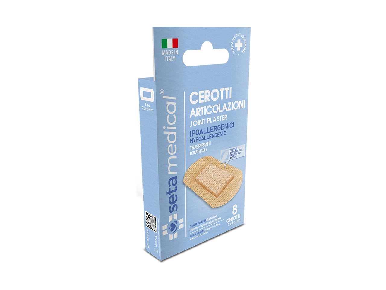 Cerotti delicati gomito e ginocchio set da 8 cerotti maxi
