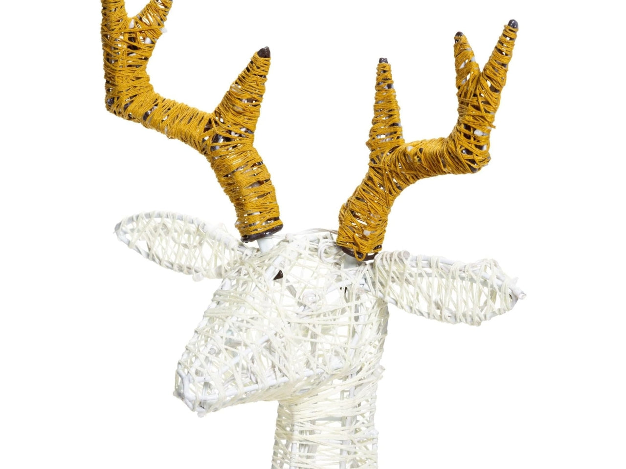 Renna 3D 85cm con 160led bianco tradizionale, luce fissa per uso interno ed esterno IP44