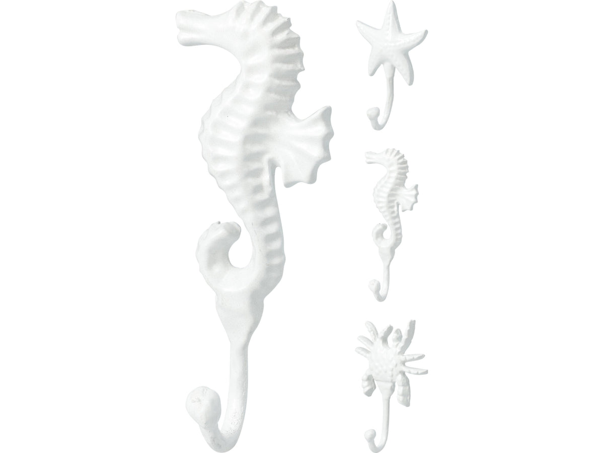 Appendino con gancio a forma di animali marini bianco 3 soggetti assortiti