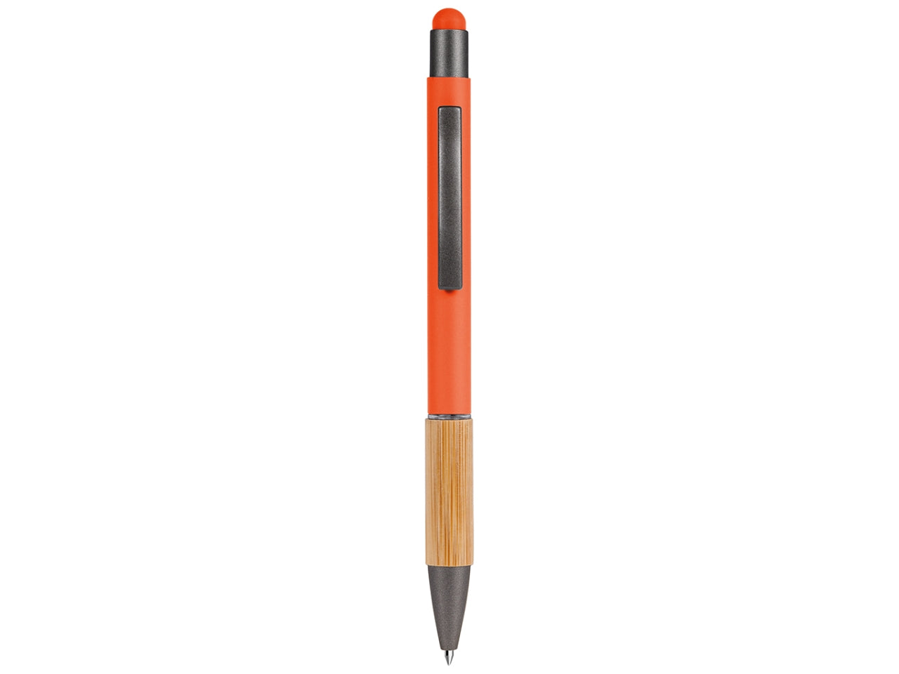 Penna a sfera con touchscreen di colore arancione