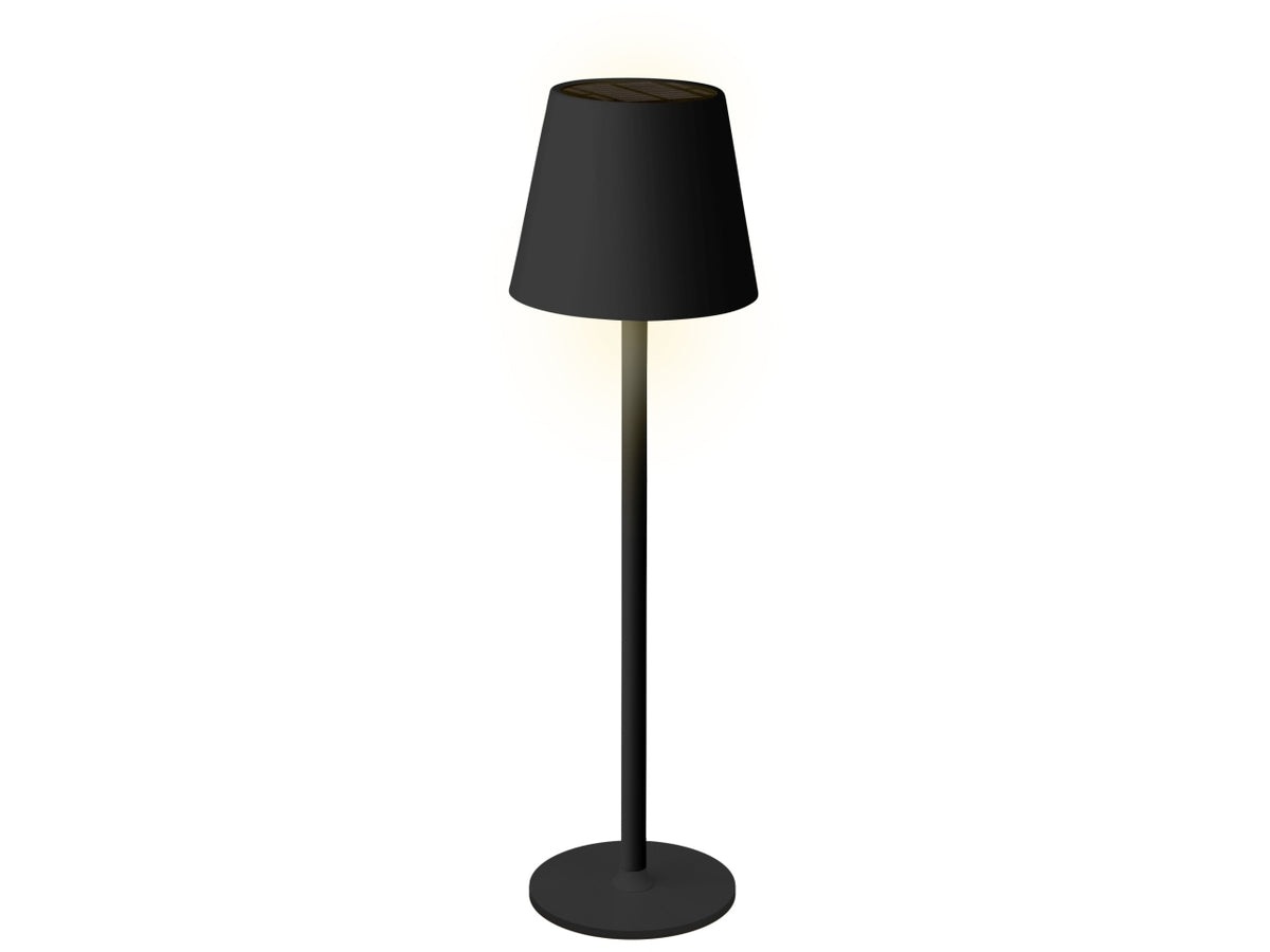 Lampada da tavolo sol metal nera d.11xh.37cm
