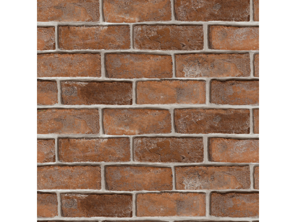 Habita decorazione adesiva di design da parete 60x280cm effetto muro marrone