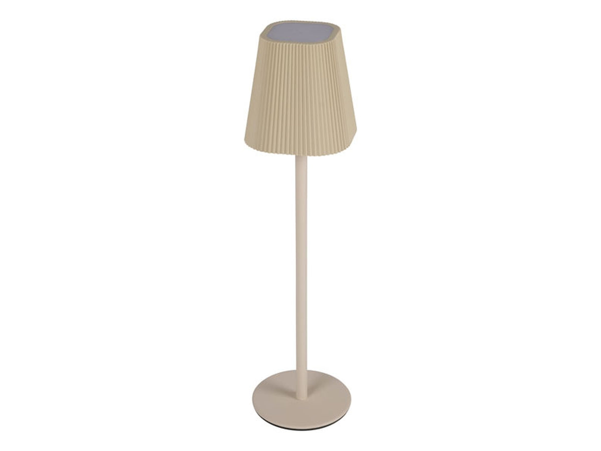 Lampada da tavolo led touch in metallo e abs 27cm avorio, 800mAh