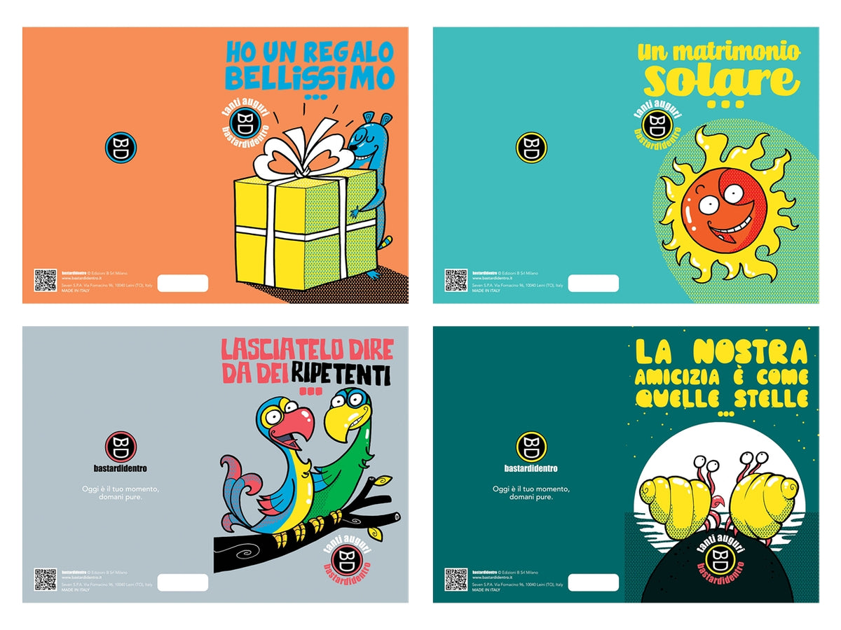 Biglietto ricorrenze bastardidentro greetings