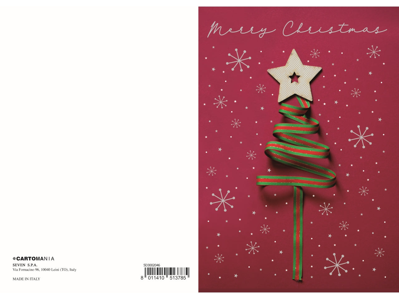 Biglietto natale olografico cartomania greeting