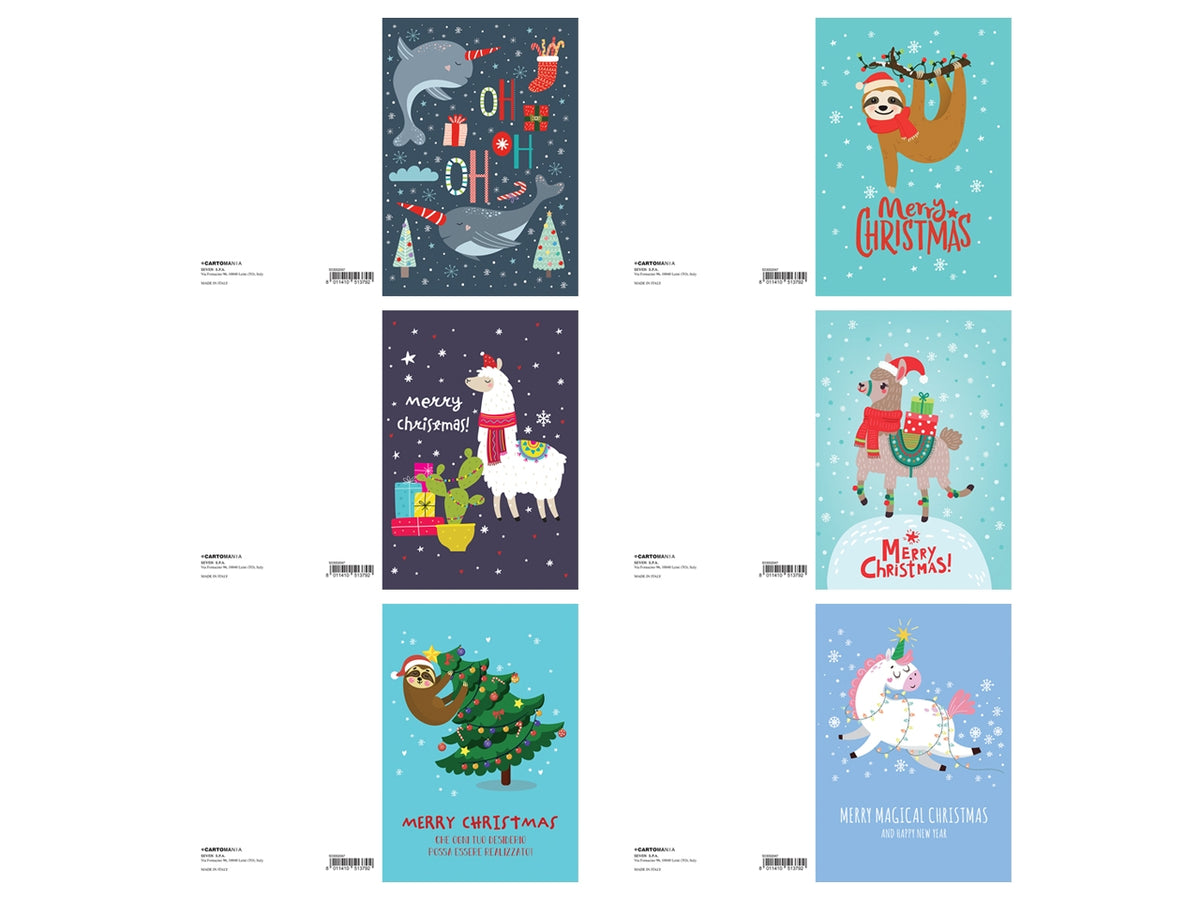 Biglietto natale glitter cartomania greetings