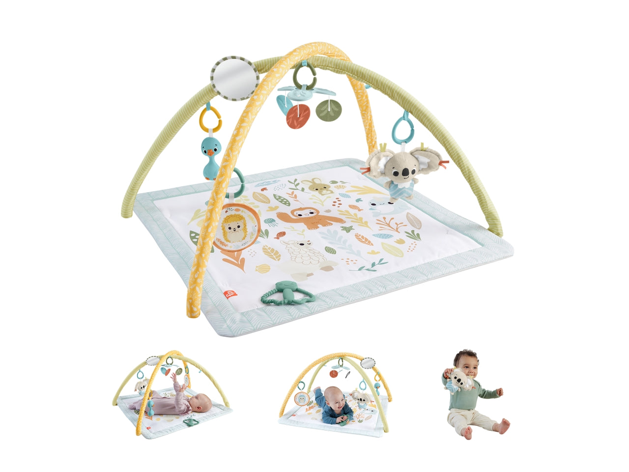 Fisher Price Simply Senses tappetino attivita' per neonati e giochi sensoriali
