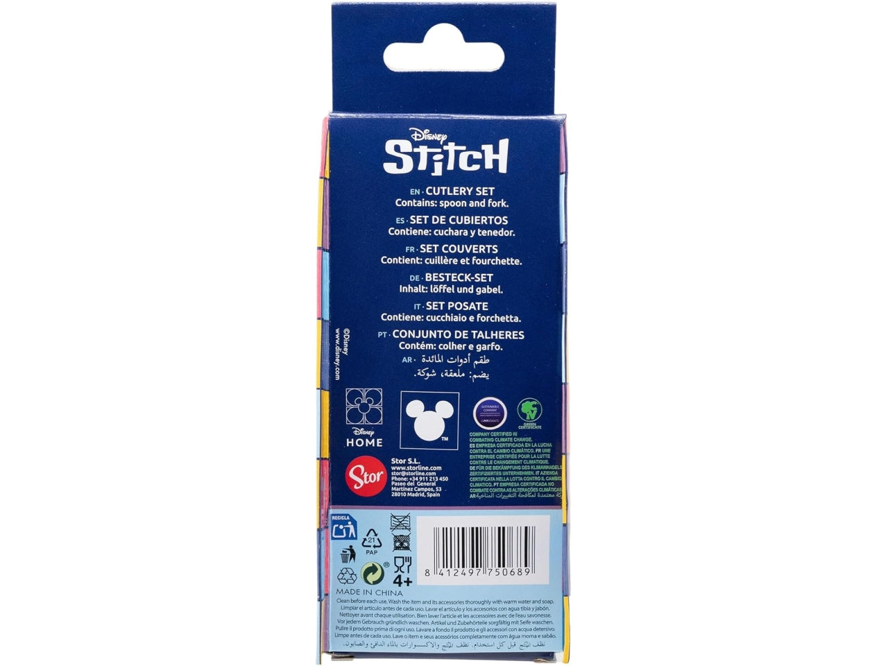 Stitch set 2 posate in acciaio