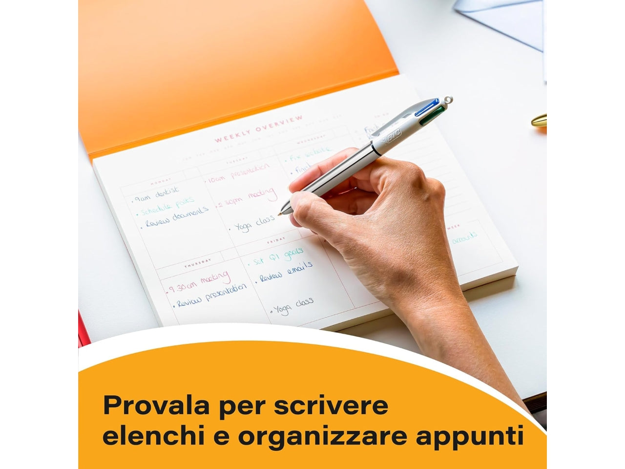Penna Bic Shine 4 colori
