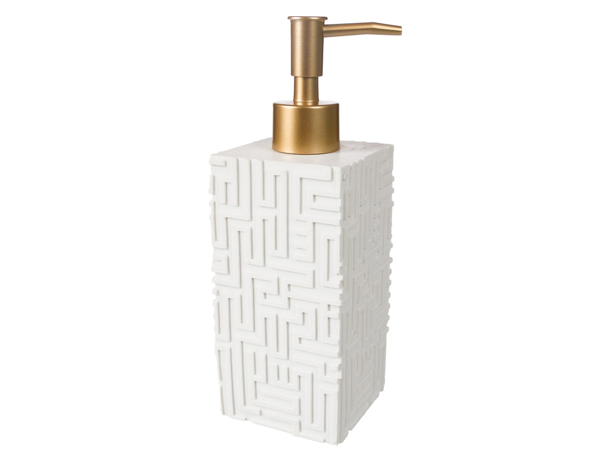 Dispenser labirinth bianco 7x7x19.5cm