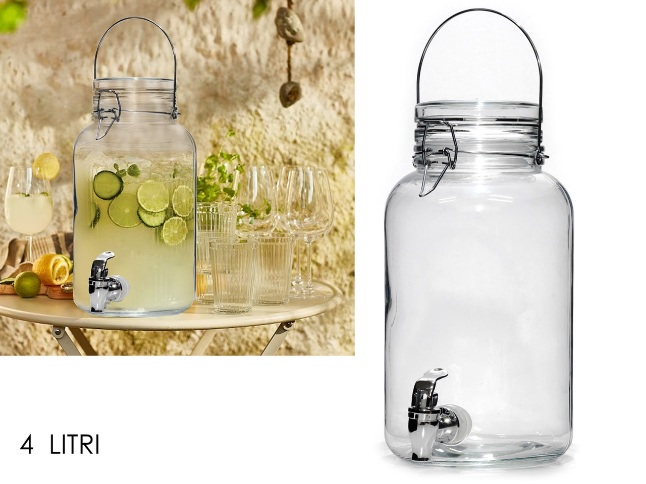 Dispenser bevande 4L con rubinetto