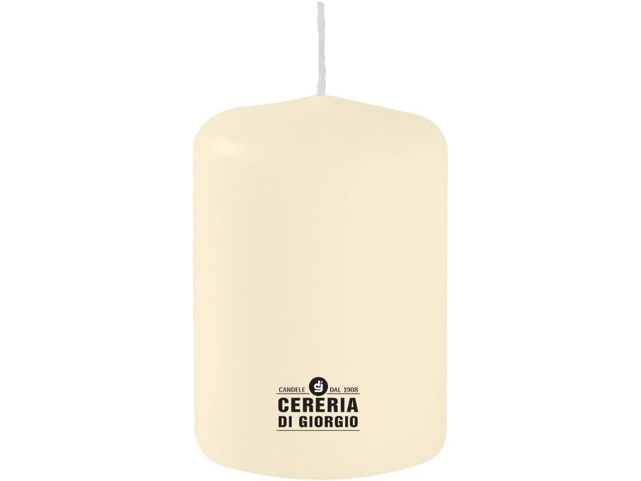 Candela moccolo 7x10cm, durata 55ore avorio