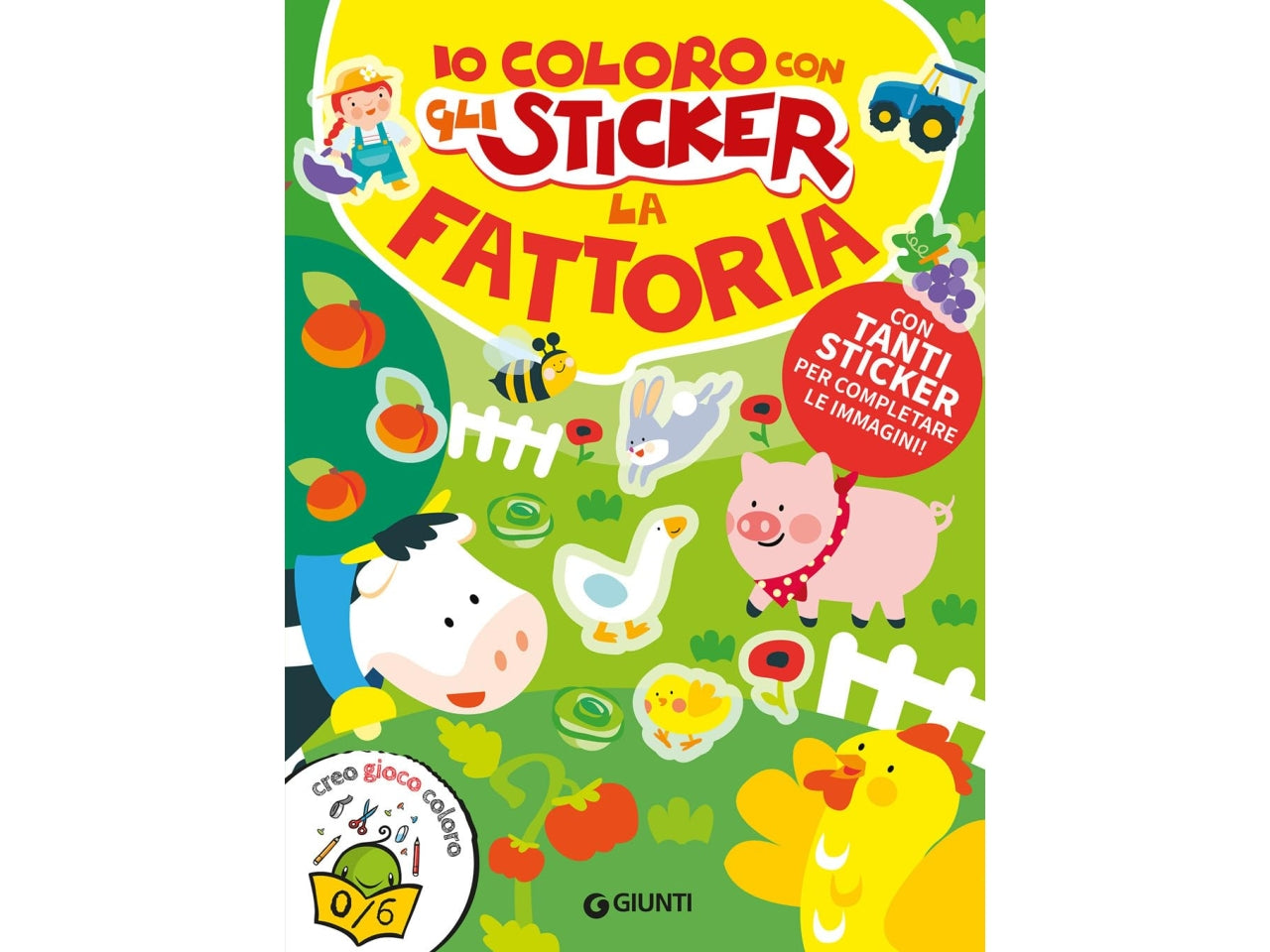 Io coloro con gli sticker fattoria