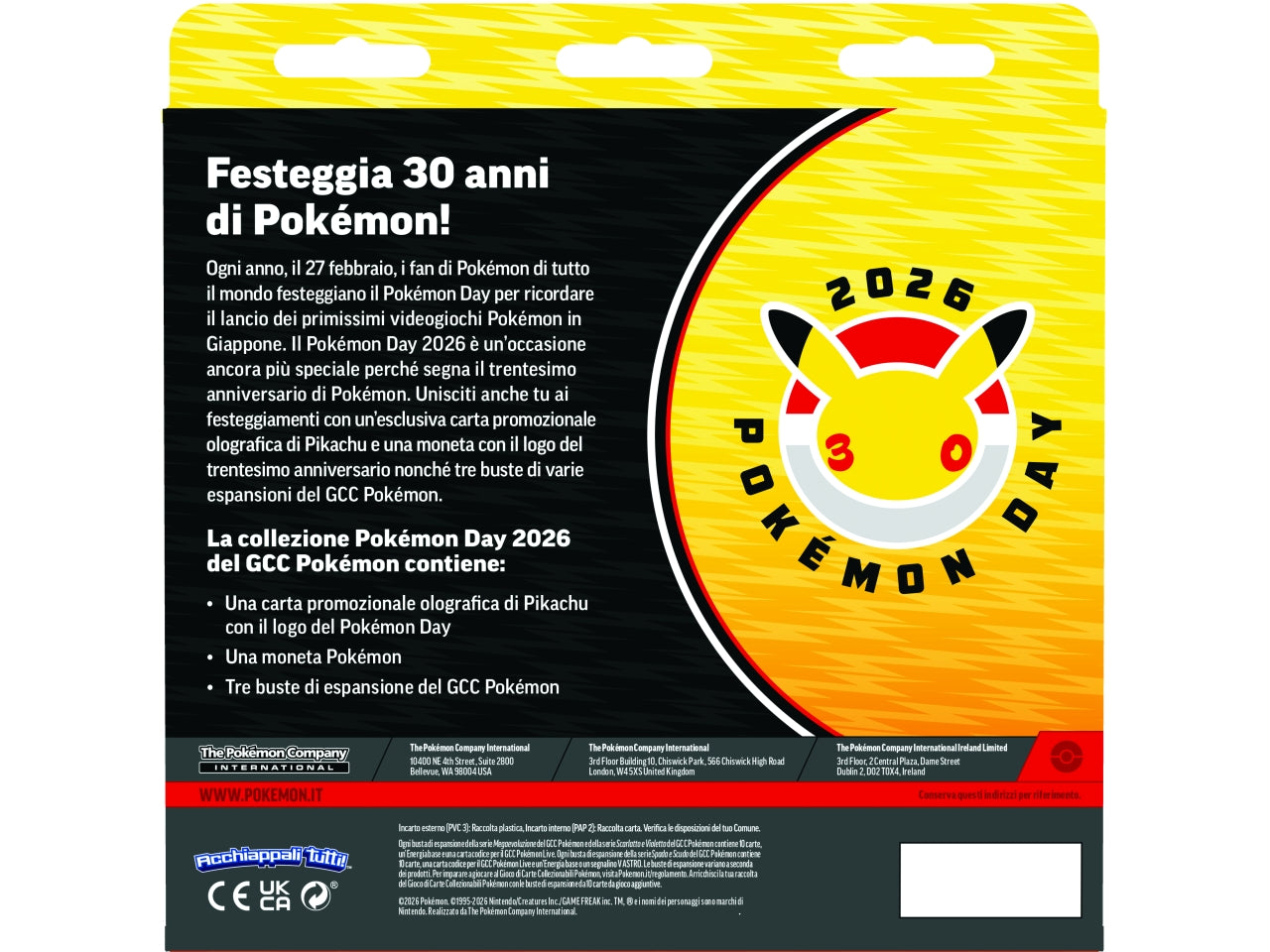 Collezione Pokémon day 2026