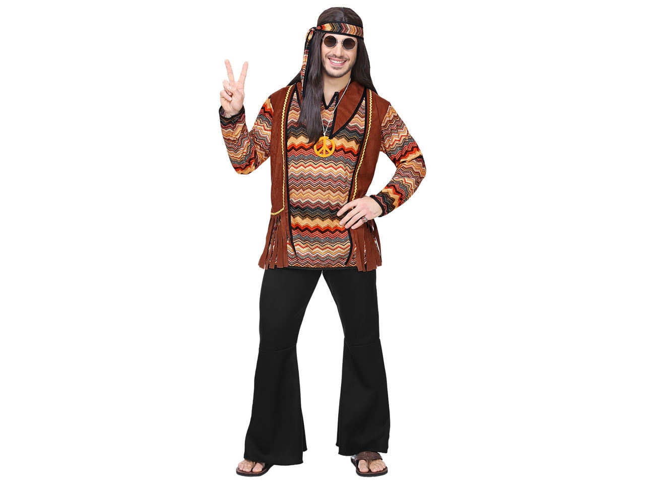 Costume adulto hippie uomo taglia L