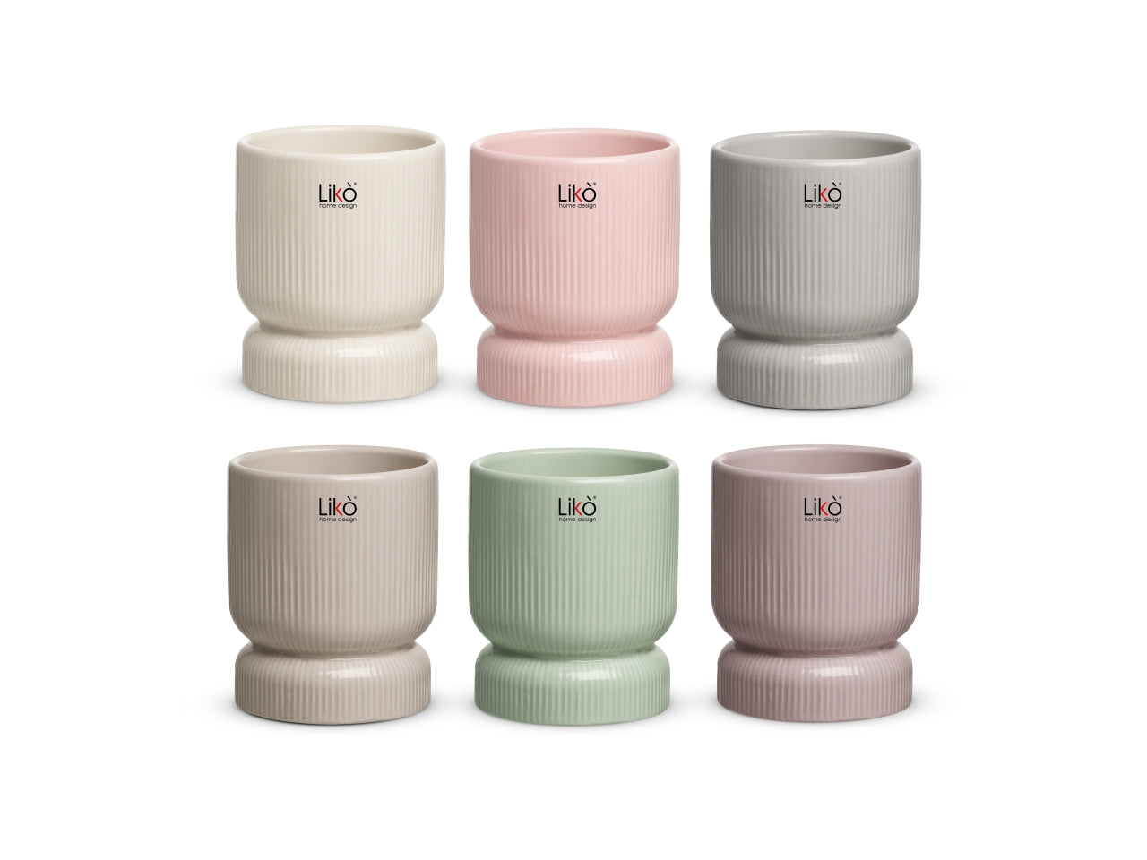 Adrien Vaso d.13xh.15cm in 6 assortimenti