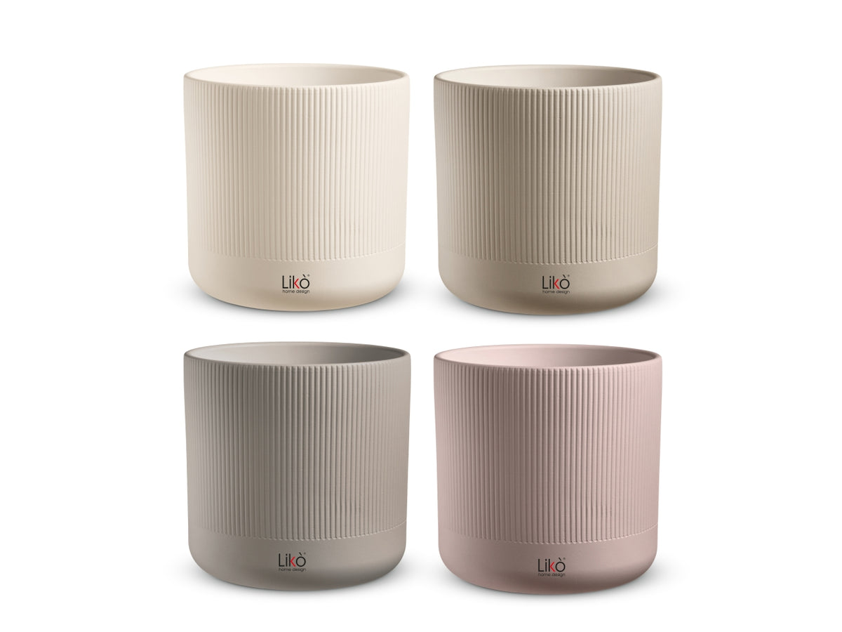 Zefir cachepot d.19xh.18cm in 4 assortitimenti